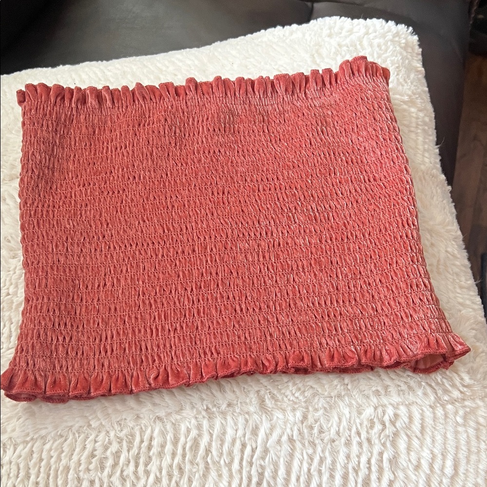 Hollister Red Smocked Tank Top